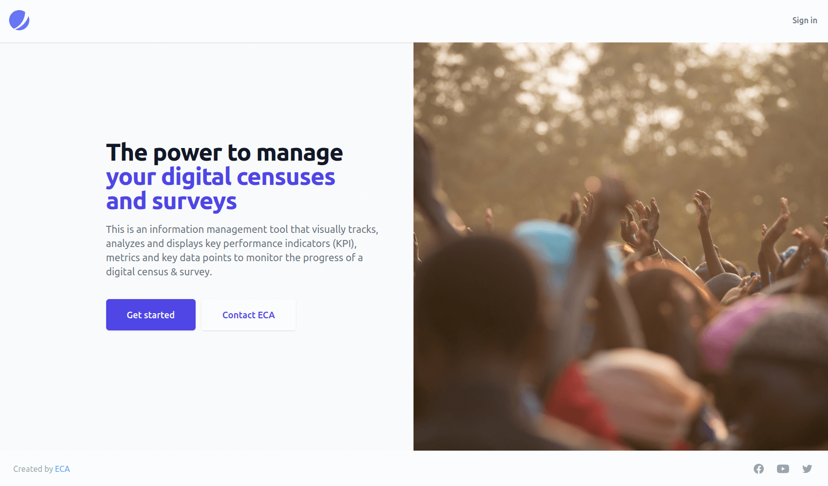 Landing page