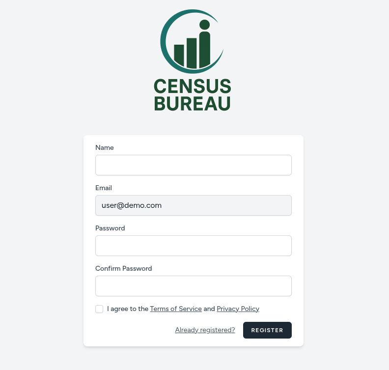 Registration Page