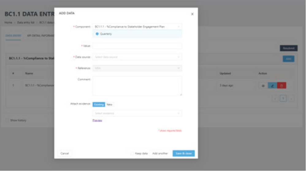 Add Data Entry Dialog