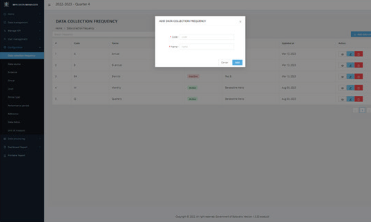Dashboard Management Steps