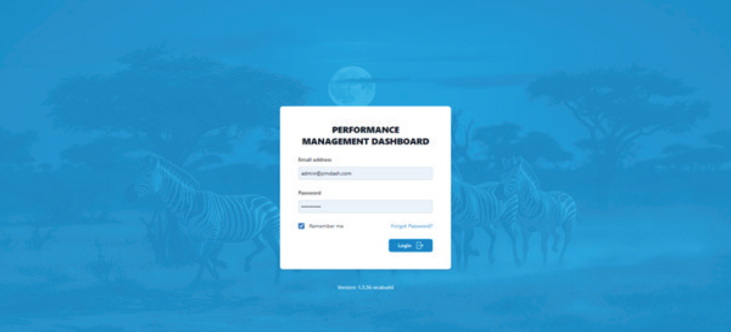 PMD Login Page